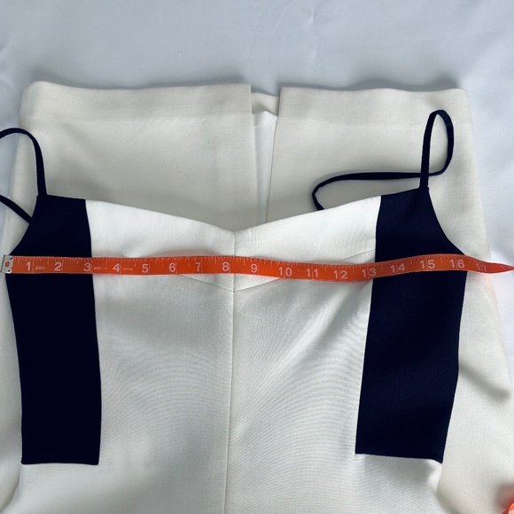 BLACK HALO Parks Colorblock Sleeveless Sheath Dress in Navy Porcelain NEW - Picture 9 of 16